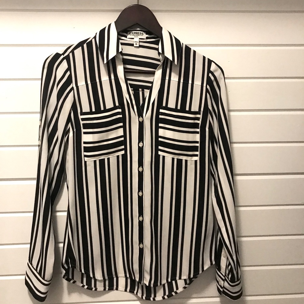 Long sleeve button down blouse